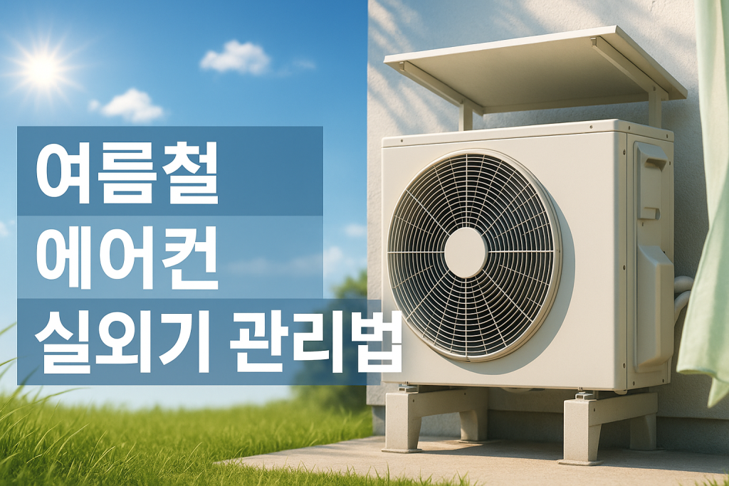 여름철 에어컨 실외기 관리법