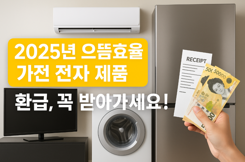 2025 으뜸효율 가전 전자 제품 환급